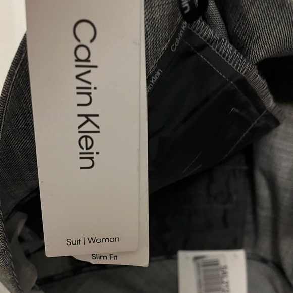 Calvin Klein Gray Trousers Versatile Tailored Design Gray Slim fit - Picture 11 of 11